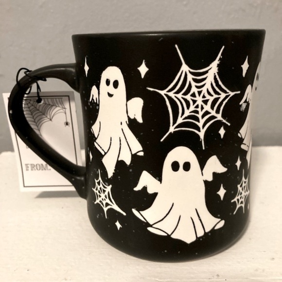 Cobwebs and Cauldrons Halloween Ghosts Coffee Mug - Picture 5 of 8